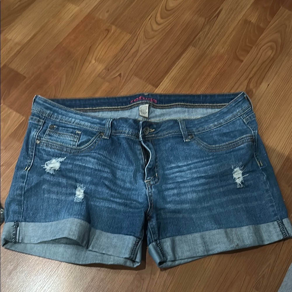 Women's Blue Denim Shorts